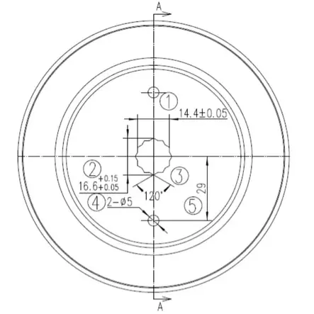 Hihnapyörän mittakuva - Ruohonleikkuri hihnapyörät ja kiristimet - 5400182671084 - 3