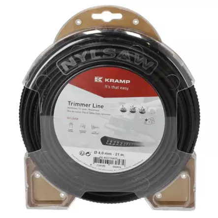 Trimmerin siima nylsaw 4,0mm 21m - Trimmerin siimat ja siimapäät - 8716106162574 - 1