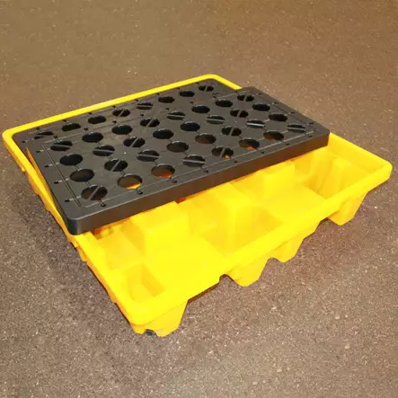 Hdpe valuma allas 1300 x 1300 mm ritilätasolla - Polttoainepumput ja venttiilit - 6430074697624 - 2