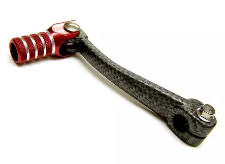 Vaihdepoljin Tec-X Carbon-kuvio/Punainen - Minarelli AM6 mopojen varaosat - 6438235015294 - 2