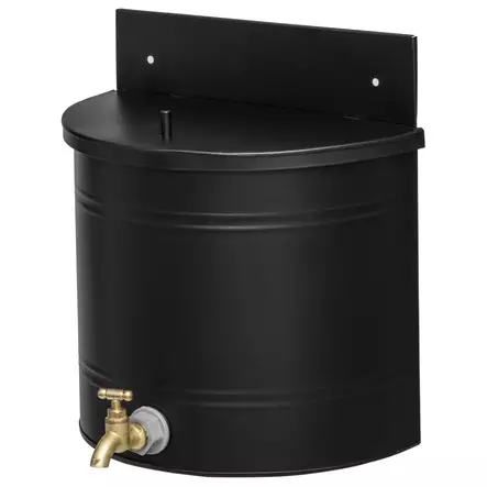 mattamusta vesisäiliö seinälle 10l vesihanalla - Vesiastiat, saavit ja saavinsuojat - 6410413040854 - 1
