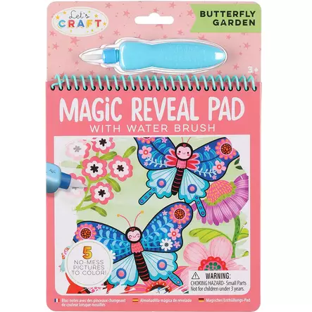 Vesitaikalehtiö, värityslehtiö perhoset - Askartelutarvikkeet - 6410416452654 - 1