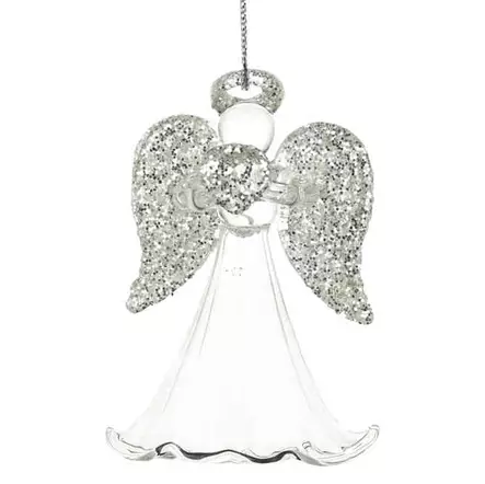 Lasinen enkeli joulukuuseen - Kuusenkoristeet - 6412740037644 - 1