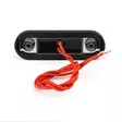 Monsterlux Horus Black Optic Punainen Led-Äärivalo Ovaali Taso- Ja Putkipintaan - Äärivalot ja sumuvalot - 6429811633384 - 5