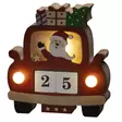 Konstsmide led joulun päivämääräkalenteri joulupukki autossa - Joulukalenterit - 7318303272554 - 1