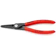 Knipex 48 11 j2 lukkorengaspihti 180mm etunäkymä, suorat kärjet näkyvissä - Lukkopihdit ja lukkorengaspihdit - 4003773048534 - 1