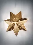 Koristetähti Leena led 30cm messinki - Paperitähdet ja metallitähdet - 6435200213174 - 1
