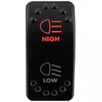 Kytkin rocker led on off on 12 24v pun - Auton katkaisimet - 6438471349894 - 1