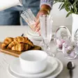 Valkoinen lautanen leivän tarjoiluun - Mukit, lasit, lautaset ja muut astiat - 6416550203374 - 3