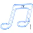 Led neonvalo nuotti sininen - Valokoristeet - 6410416480794 - 1