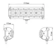 Led työvalopaneeli 144W Flood Kinwons - Työvalot - 109-85144 - 3