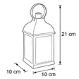 Stina led lyhty huurretuilla sivuilla ja ripustuslenkillä - Led-lyhdyt - 6435200322234 - 3