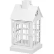 Metallinen talolyhty 25 cm valkoinen - Lyhdyt - 6410416506654 - 1