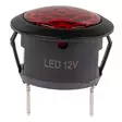 Punainen led merkkivalo 12 v sivulta, paneelikiinnikkeet ja lattaliittimet - Auton mittarit ja tarvikkeet - 6438255112164 - 4