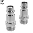 Paineilmaliitin 1/4" 2kpl uros - Paineilmaliittimet - 6430074694074 - 2