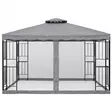 Paviljonki harmaa barcelona aaltoreunus - Paviljongit ja pergolat - 6438168065304 - 1