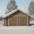 Varasto pihalle puuvalmis - LP Garden piharakennukset - 6424110251154 - 2