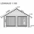 Ulkovarasto hirsirunko valmispaketti 16m2 julkisivukuva - LP Garden piharakennukset - 6424110251154 - 4