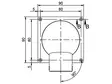 putkilähtö 90astetta 45mm putkelle - Veneen ilmanvaihto - 9000-19334 - 2