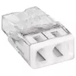 Rasialiitin Wago 2-Nap 0.5-2.5mm² valkoinen - Johtoliittimet ja kytkentärimat - 4066966001914 - 1