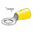 rengasliittimet M8 8,4mm keltainen - Abikot - 6438255200304 - 2