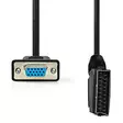 Niklattu vga naaras scart uros kaapeli - Liittimet, adapterit ja telakointiasemat - 5412810426744 - 2