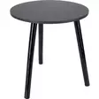 Musta pyöreä sivupöytä 40 cm mdf kannella - Sohvapöydät - 8721037596534 - 1