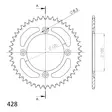 Takaratas Supersprox Alu SU/YA RM80/85 47T Sininen - Motocrossin ja enduron takahammasarattaat - 8592165085814 - 3