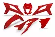 UFO Muovisarja 5-osainen Punainen Beta 125-480 20-22 - Motocrosspyörien katesarjat - 6438471317824 - 1