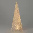 Paristokäyttöinen led joulukuusi pöydälle akryylia 27 cm - Pöytävalokoristeet - 8720573600194 - 2
