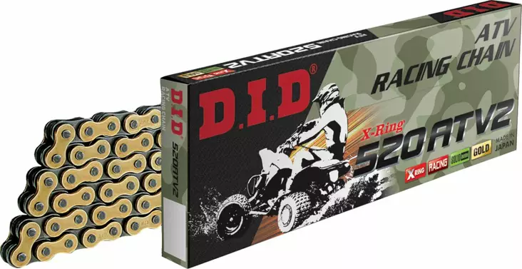 520 Moottoripyörän ketju DID ATV2 GB 94C - Moottoripyörän ketjut 520 - 4525516904094 - 2
