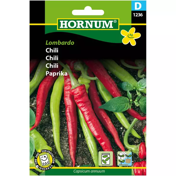 hornum chili, mieto ja makea lajike - Siemenet - 5708787012364 - 1