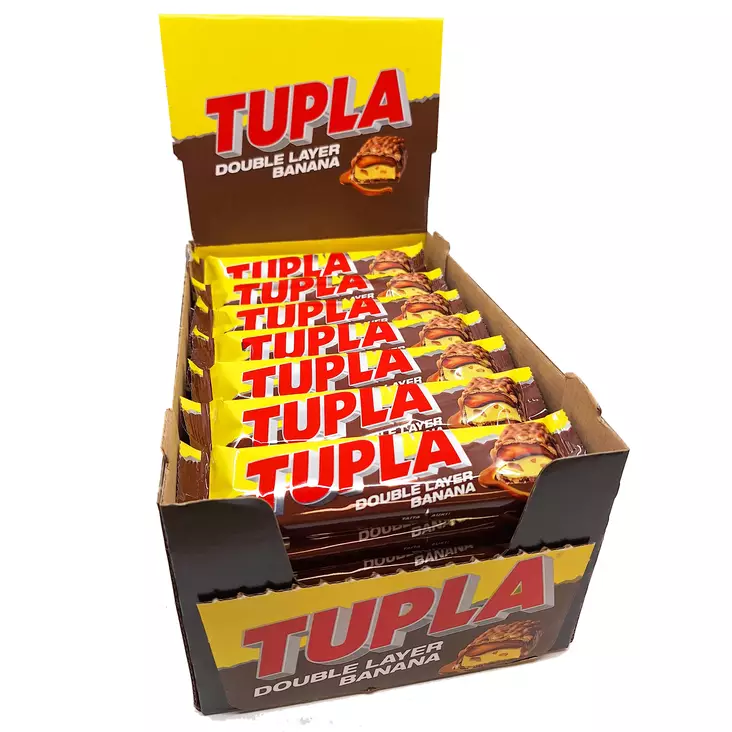 Tupla double layer banana tukkupakkaus laatikollinen 42x48g - Patukat  - 6420256432884 - 1