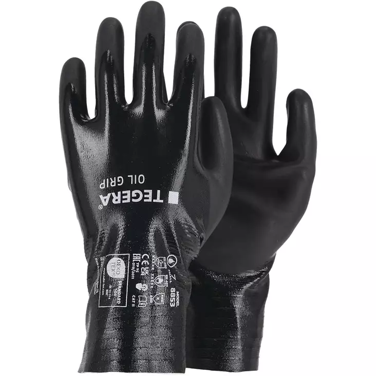Tegera oil grip 8853r vedenpitävät hanskat - Asentajankäsineet - 7340118489354 - 1