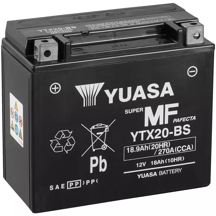 Akku Yuasa 18,9Ah YTX20-BS Mönkijä - Pienkoneakut 10-30Ah - 5050694004544 - 1