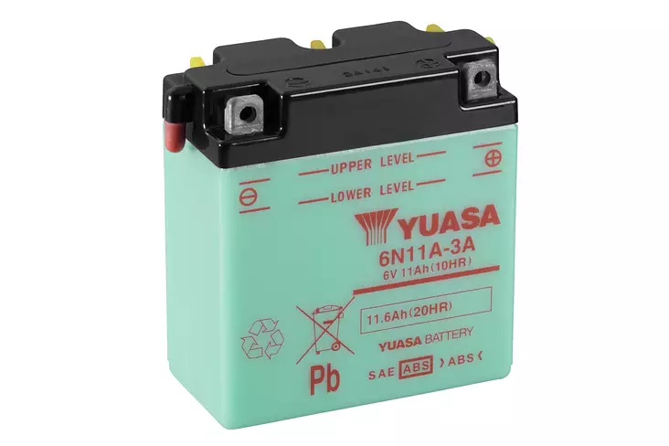Akku Yuasa 6N11A-3A (CP) 1,6kg - Pienkoneakut 10-30Ah - 5050694032004 - 2