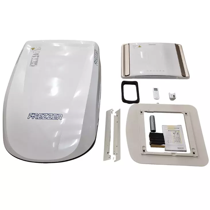 Asuntoauton ilmastointilaite 2,6kw 230v tuotepakkaus sisältö - Ilmastointilaitteet ja tuulettimet - 6438014392684 - 1