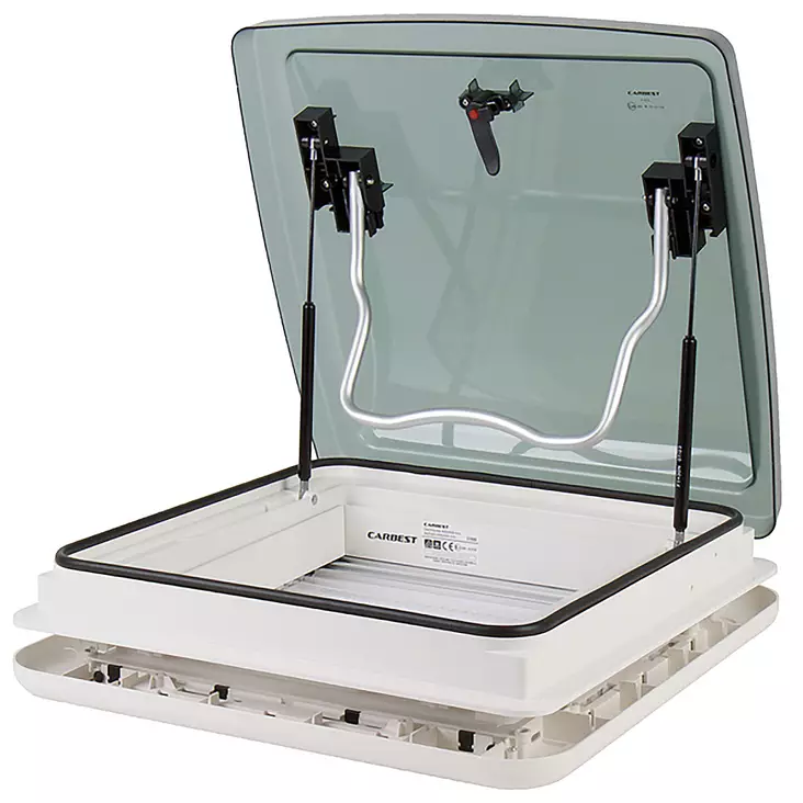 Asuntoauton kattoluukku 40x40cm kirkas - Caravan ovet, ikkunat ja luukut - 4043729152144 - 1