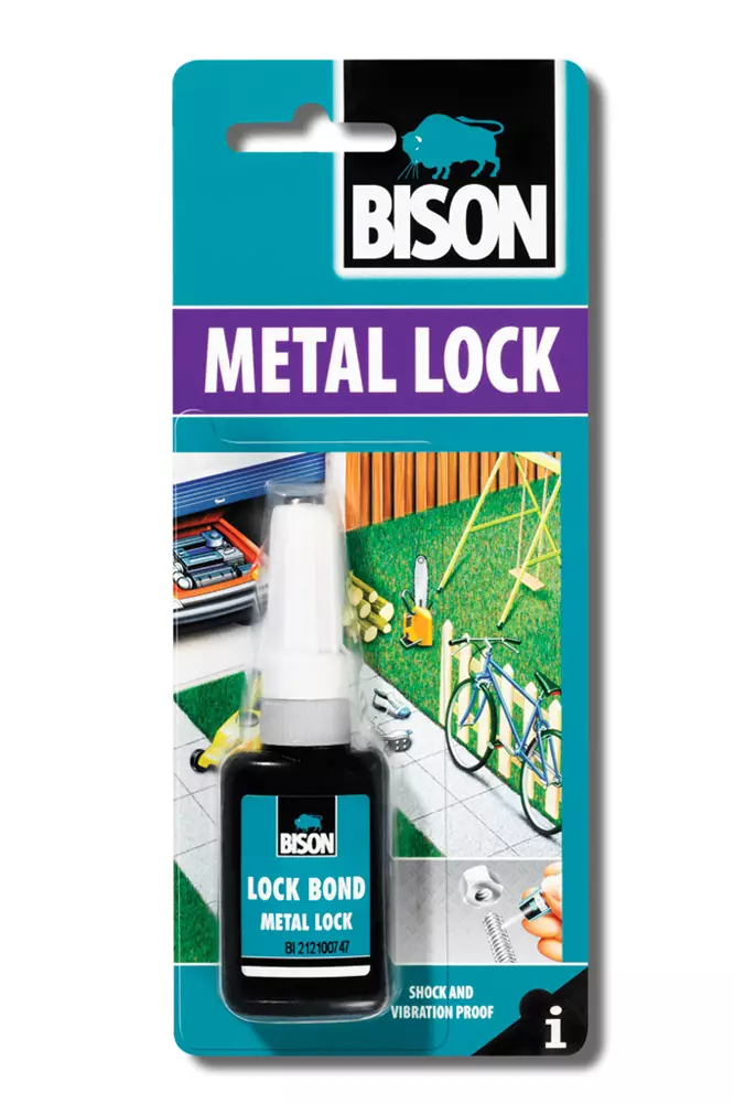 Bison Metal-Lock lukitusliima 6ml - Metalliliimat - 8710439037134 - 1