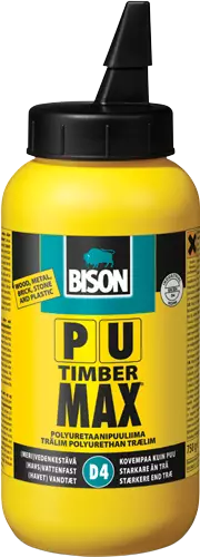Bison puuliima TimberMax D4 750ml - Puuliimat ja polyuretaaniliimat - 8710439035734 - 2