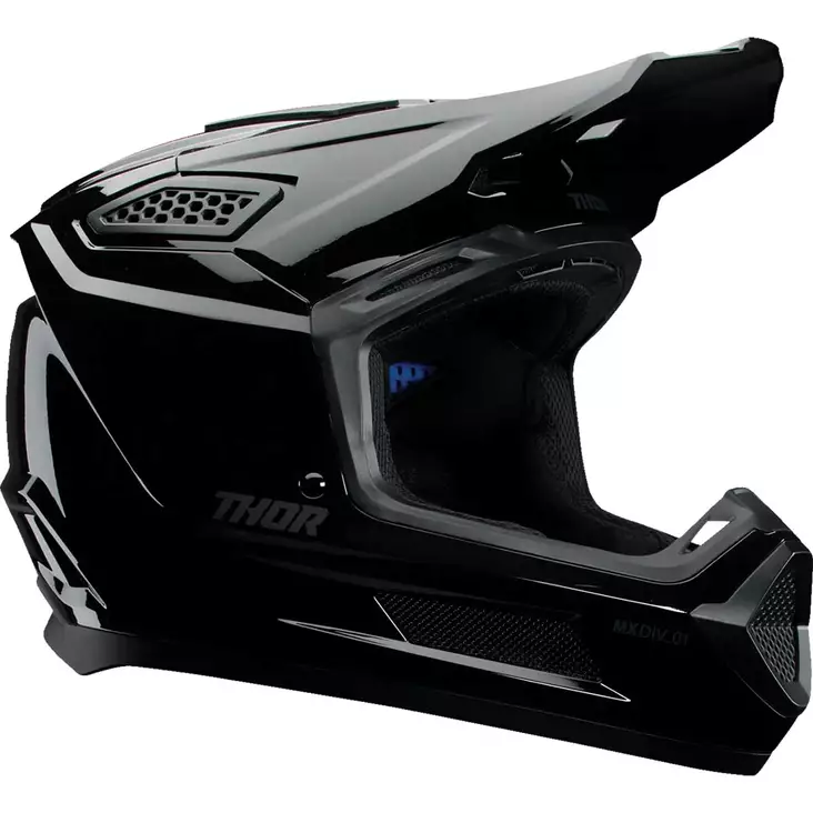 Thor fleet blackout gloss crossikypärä kiiltävä musta koko xs - Lasten ajo- ja crossikypärät - 01108964 - 1