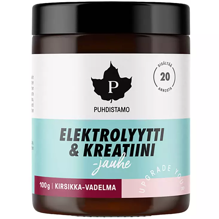 Vegaaninen kreatiinijauhe kirsikka vadelma - Vitamiinit ja jauheet - 6430028420704 - 1