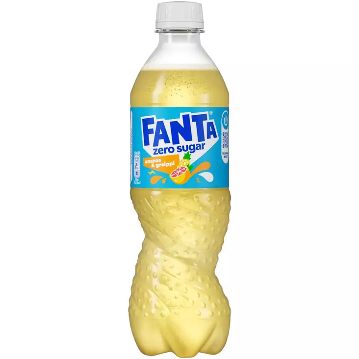 Fanta ananas ja greippi zero sugar 0,5 l - Virvoitusjuomat  - 6415600594684 - 1
