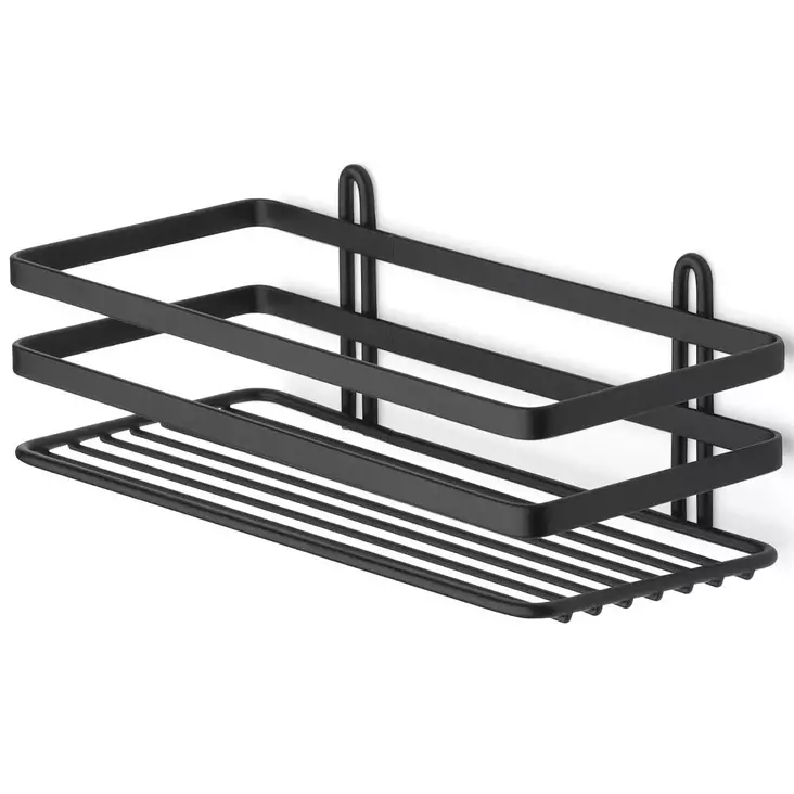 Habo lunaria suihkukori 1 hylly musta - Kylpyhuonetarvikkeet - 7317900300424 - 1