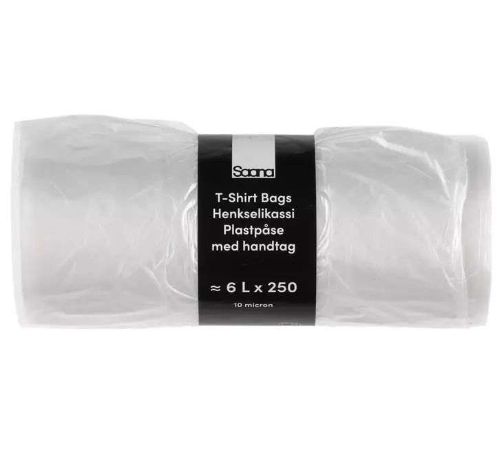 Saana Henkselipussi 6 L 250kpl - Pakasterasiat ja pakastepussit - 6410411982934 - 1