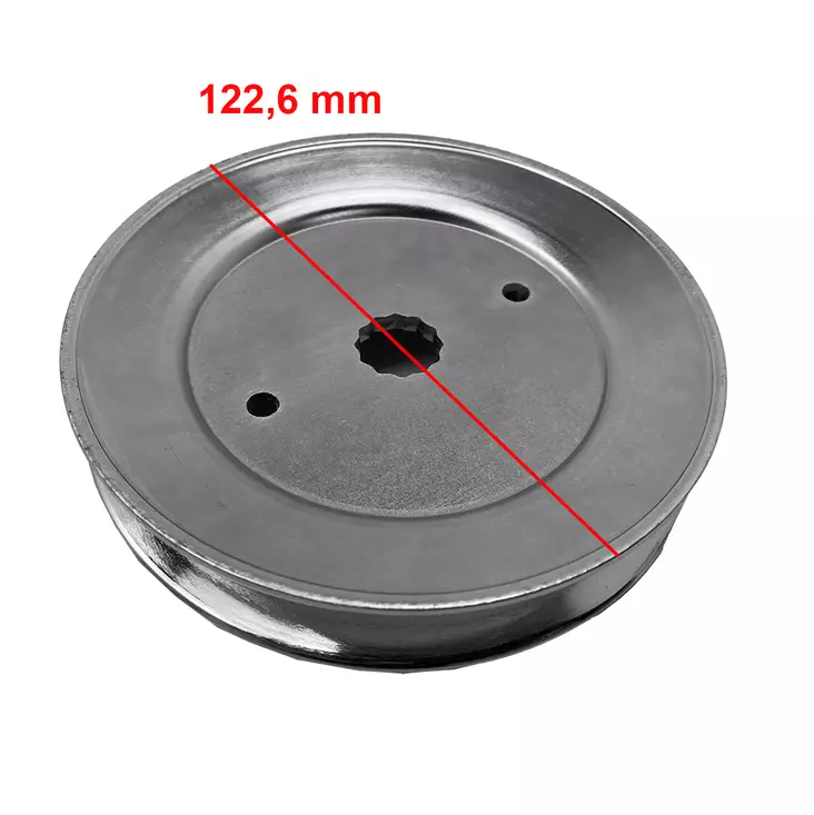 hihnapyörä ruohonleikkuriin 122,6mm - Ruohonleikkuri hihnapyörät ja kiristimet - 5400182671084 - 2