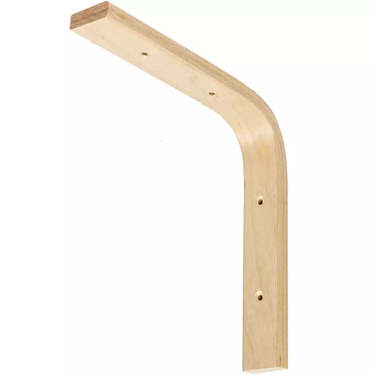 hyllynkannatin koivu 140x140mm - Hyllykiskot, hyllykannattimet ja putket - 6414676015734 - 1