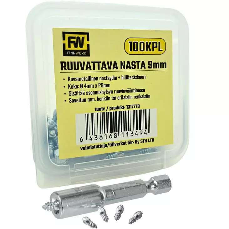Ruuvattava nasta sekä asennushylsy - Kengän liukuesteet - 6438168113494 - 1