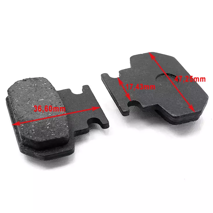 sähköskootterin jarrupalat 1000W e-city - Sähkövaihtomoottorit ja varaosat - 6438471013504 - 1