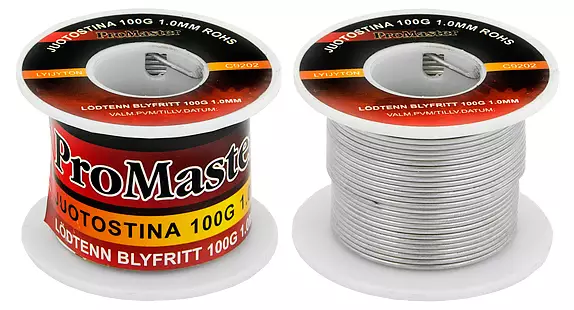 Juotostina 100g 0,5mm RoHS - Juotostinat ja juotostarvikkeet - 6420286009964 - 1